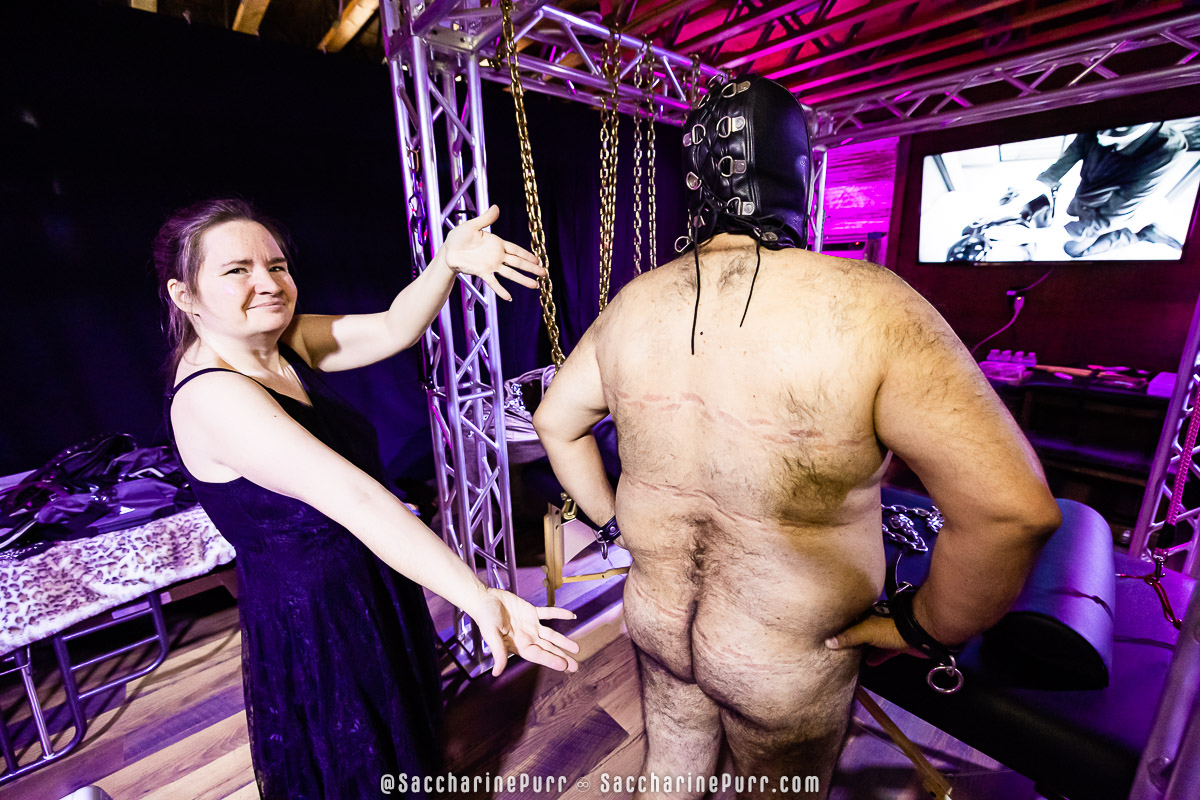 Chain Marks and Lark's Head Cock Tie - Chain Restraints, Electro, CBT, and Impact